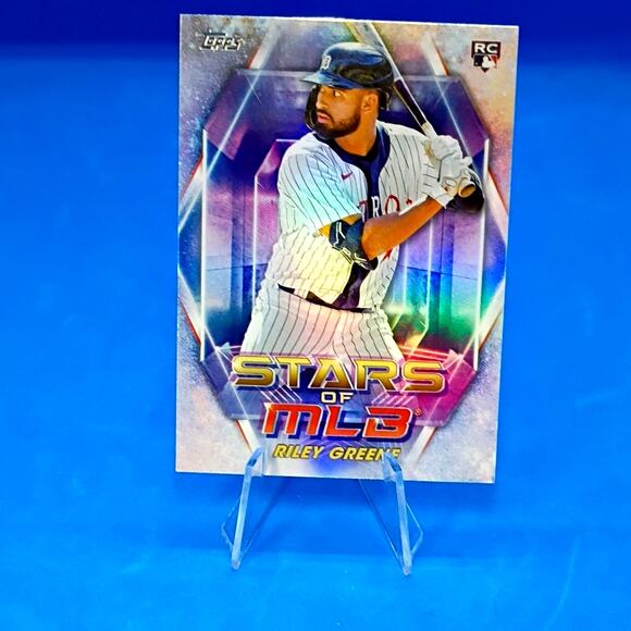 2023 Topps Series 1 - Stars of Mlb Riley Greene #SMLB-26 (RC) Refractor - Picture 3 of 4